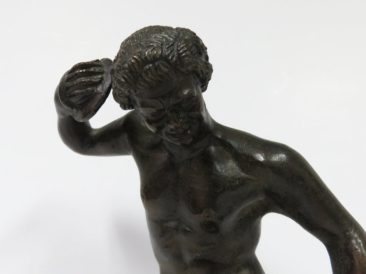 Dancing Faun with Cymbals Statue