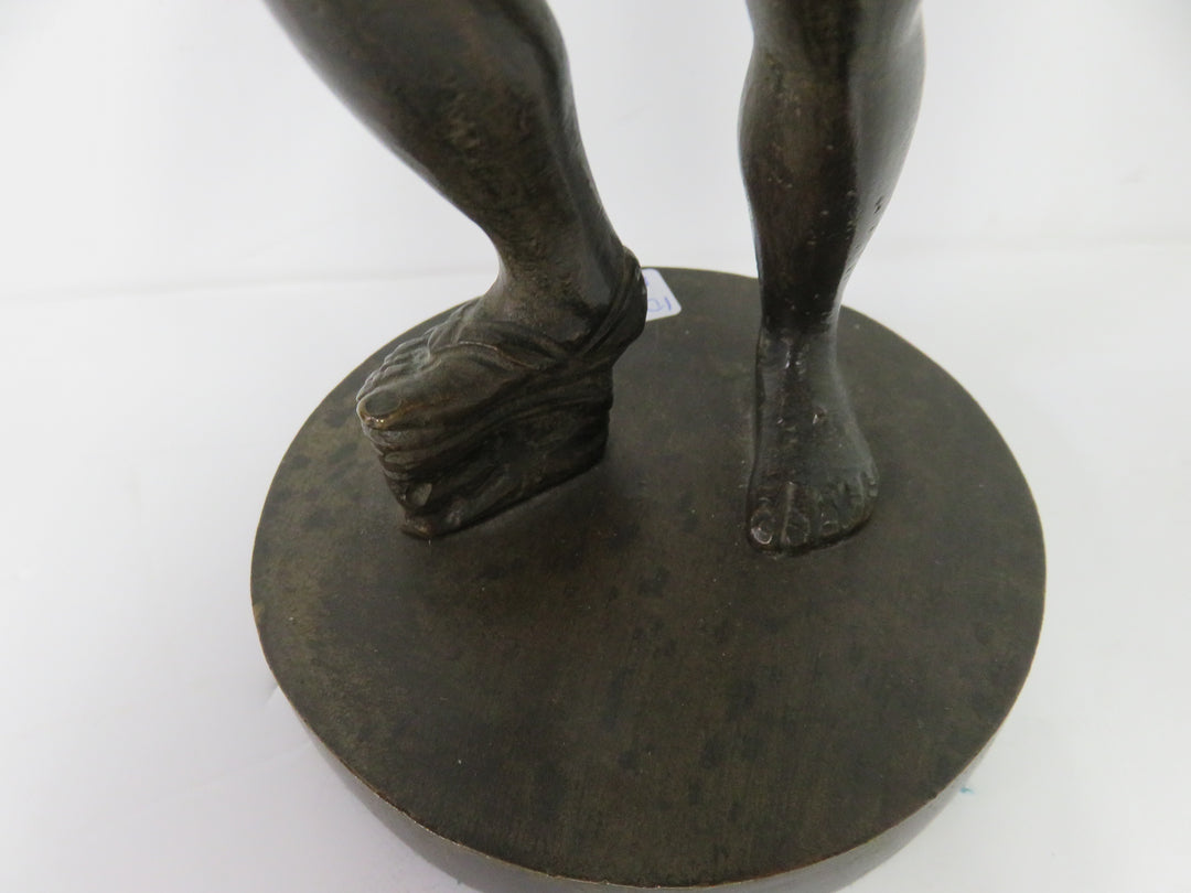 Dancing Faun with Cymbals Statue