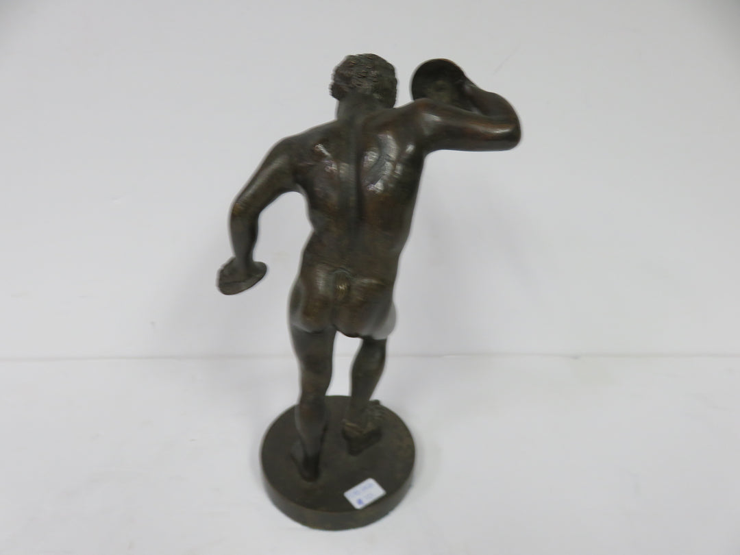 Dancing Faun with Cymbals Statue