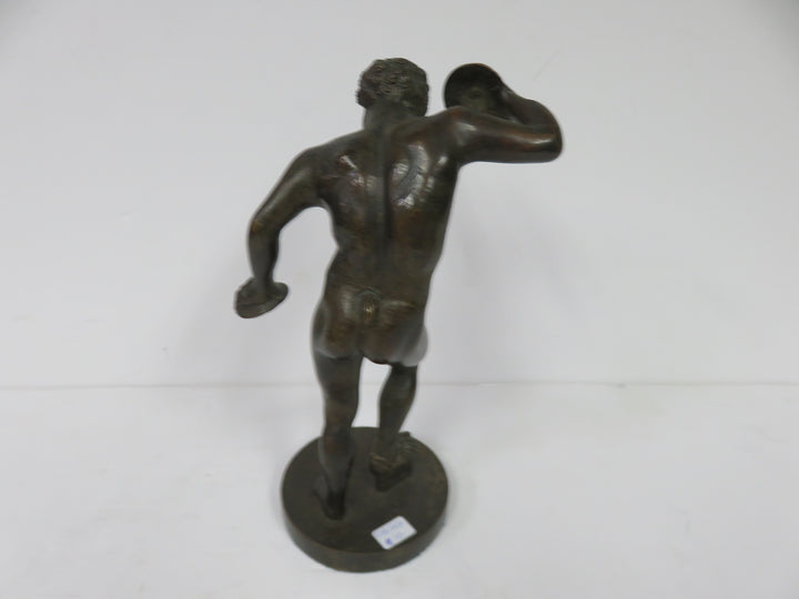 Dancing Faun with Cymbals Statue