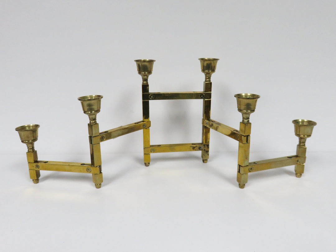 MCM Accordian Candleholders