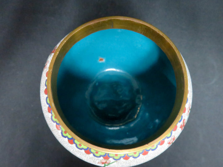 Cloisonne Ginger Jar on Stand