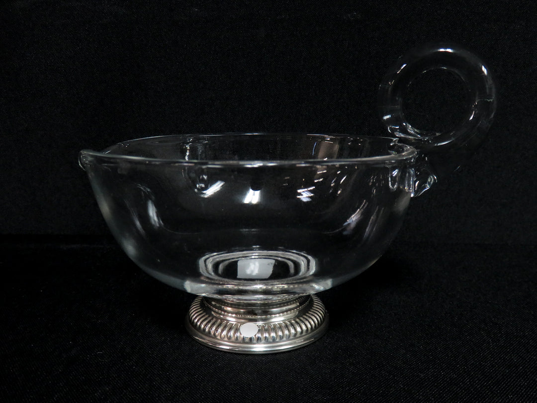 Sauce Boat with Sterling Silver Base