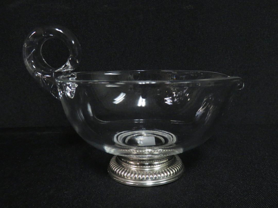 Sauce Boat with Sterling Silver Base