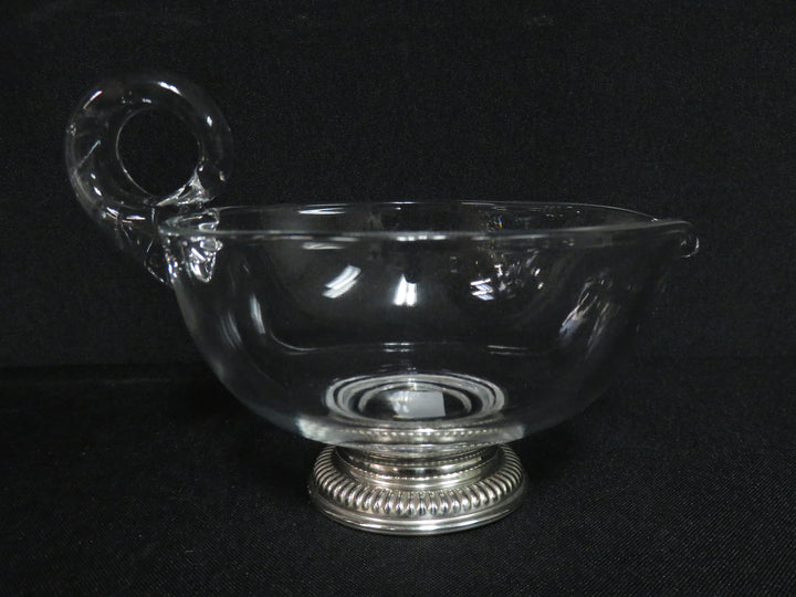 Sauce Boat with Sterling Silver Base