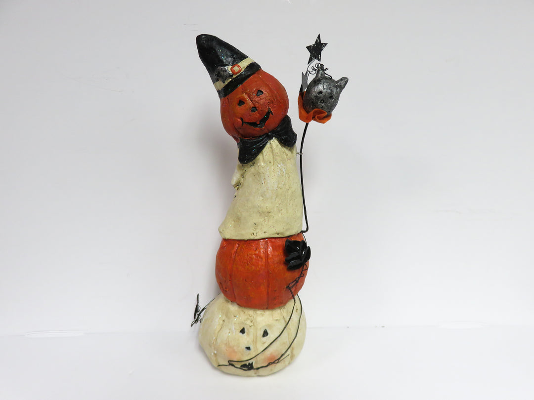 Stacked Jack O' Lantern Figurine