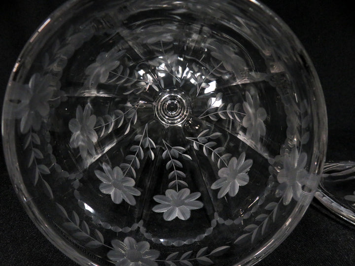 Pedestal Etched Candy Jar