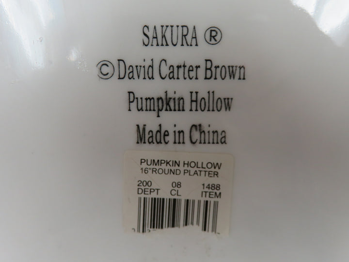 "Pumpkin Hollow" Platter