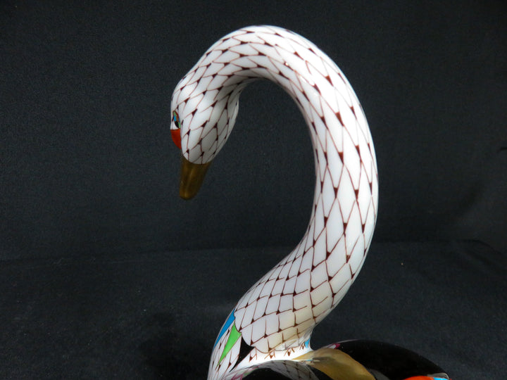 Hollohaza Swan Figurine