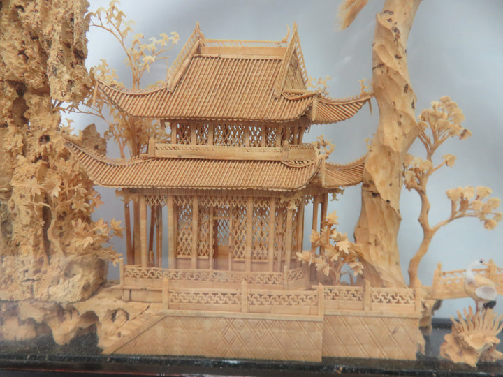 Asian Cork Diorama