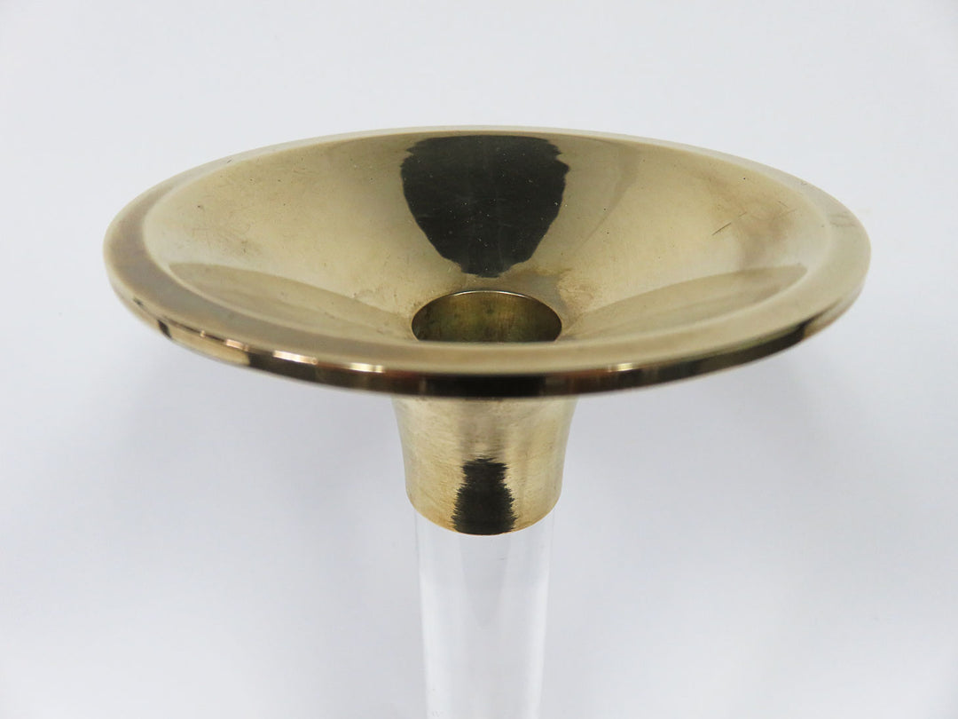 Frederick Cooper Lucite Column Candlesticks