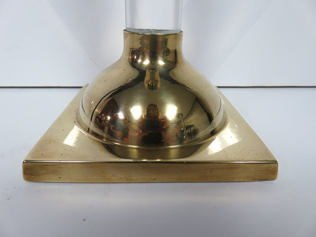 Frederick Cooper Lucite Column Candlesticks