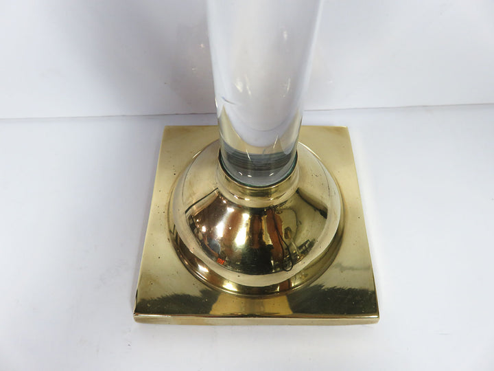 Frederick Cooper Lucite Column Candlesticks