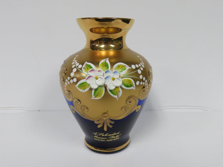 Antique Murrano Cobalt Vase