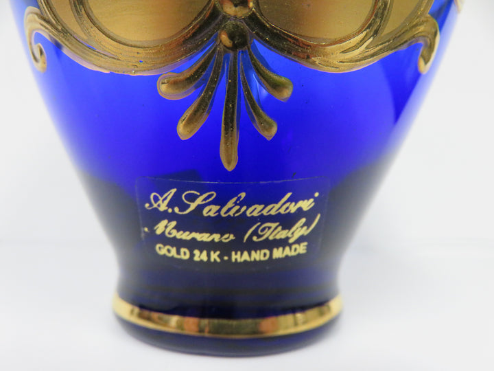 Antique Murrano Cobalt Vase
