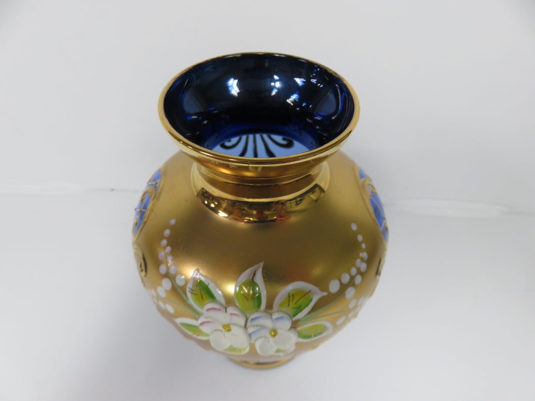 Antique Murrano Cobalt Vase