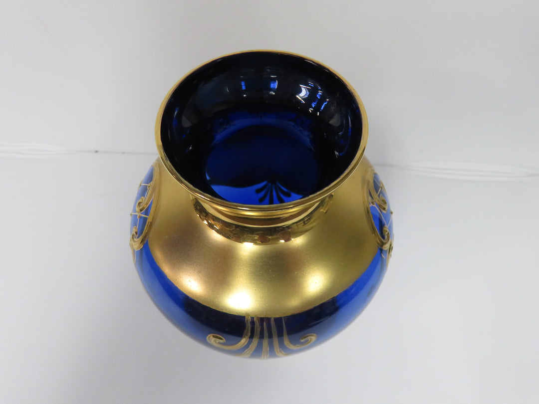 Antique Murrano Cobalt Vase