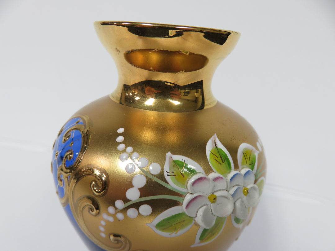 Antique Murrano Cobalt Vase
