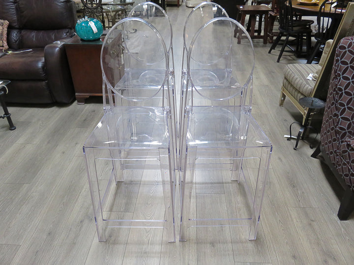 Acrylic Counter Stool Set