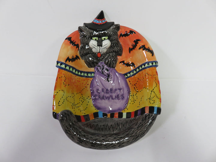 Fitz & Floyd "Kitty Witches" Oval Bowl