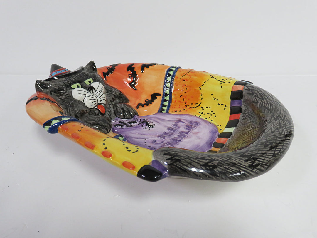 Fitz & Floyd "Kitty Witches" Oval Bowl