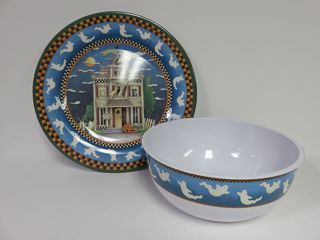 Sakura Halloween Serving Bowl & Platter