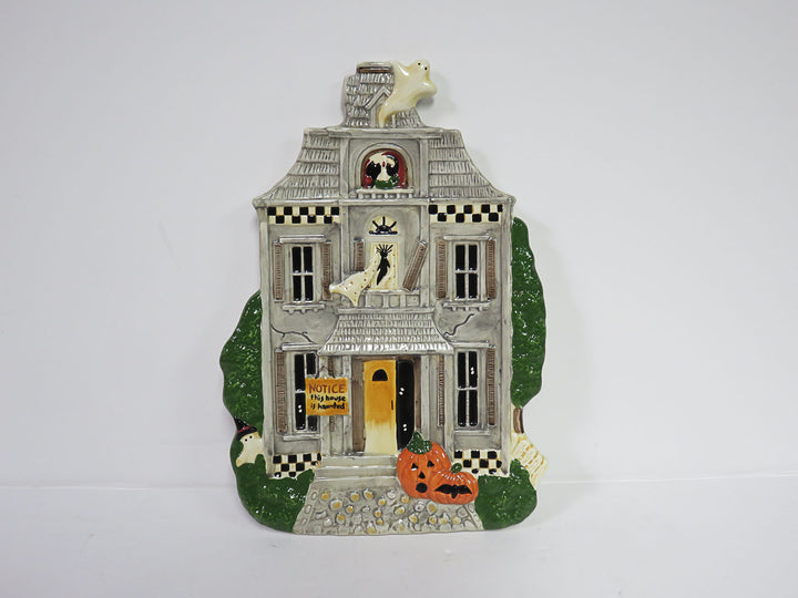Debbie Mumm Haunted House Platter