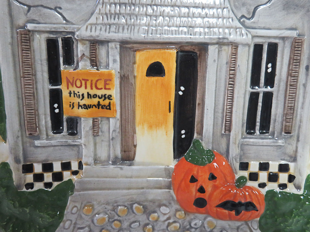 Debbie Mumm Haunted House Platter