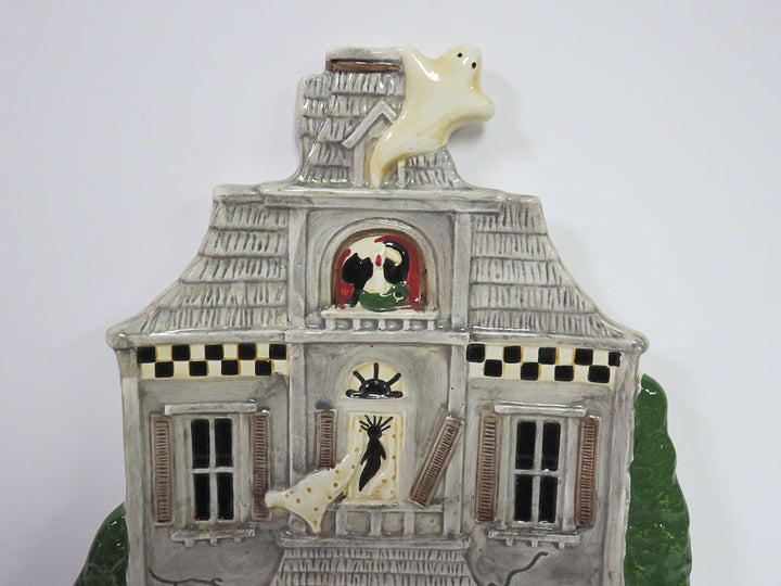 Debbie Mumm Haunted House Platter