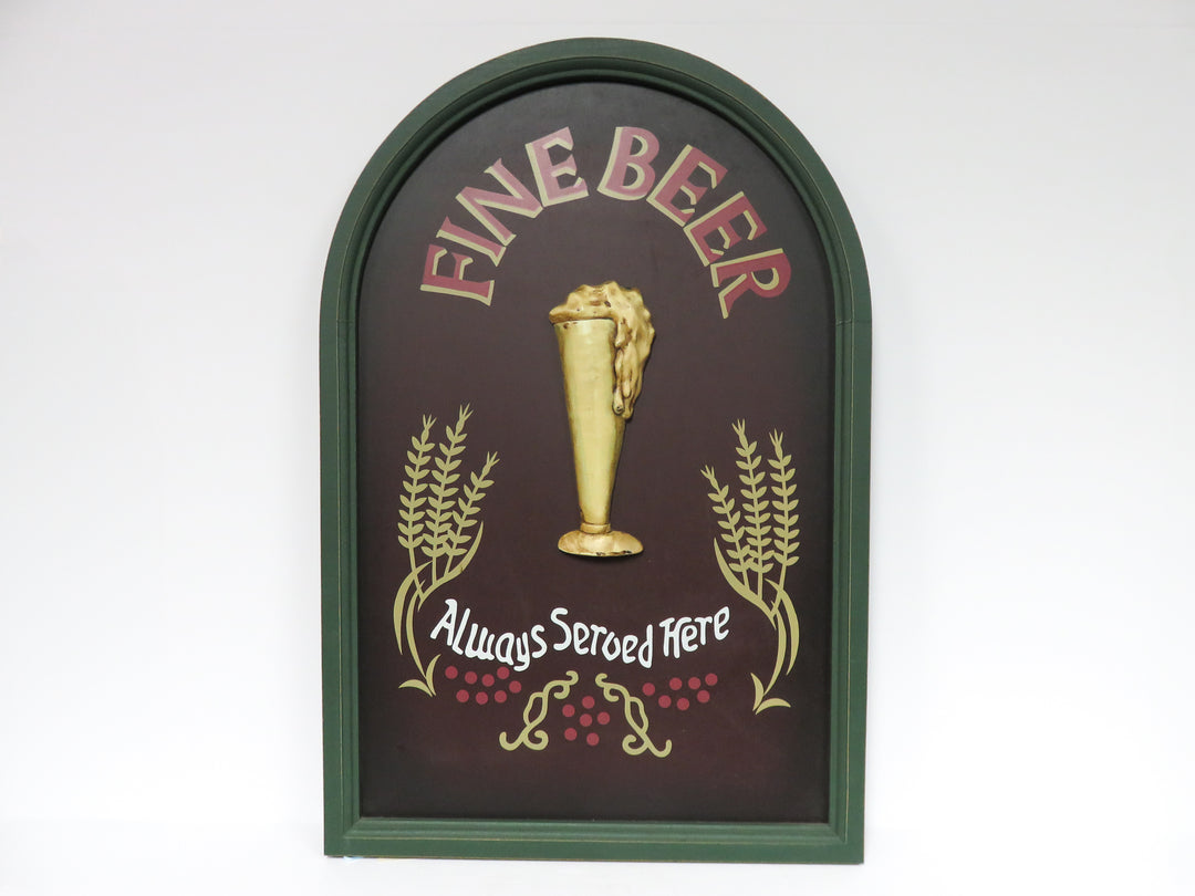 "Fine Beer" Wall Plaque