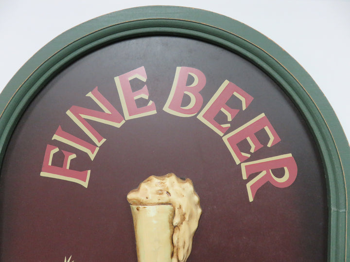 "Fine Beer" Wall Plaque