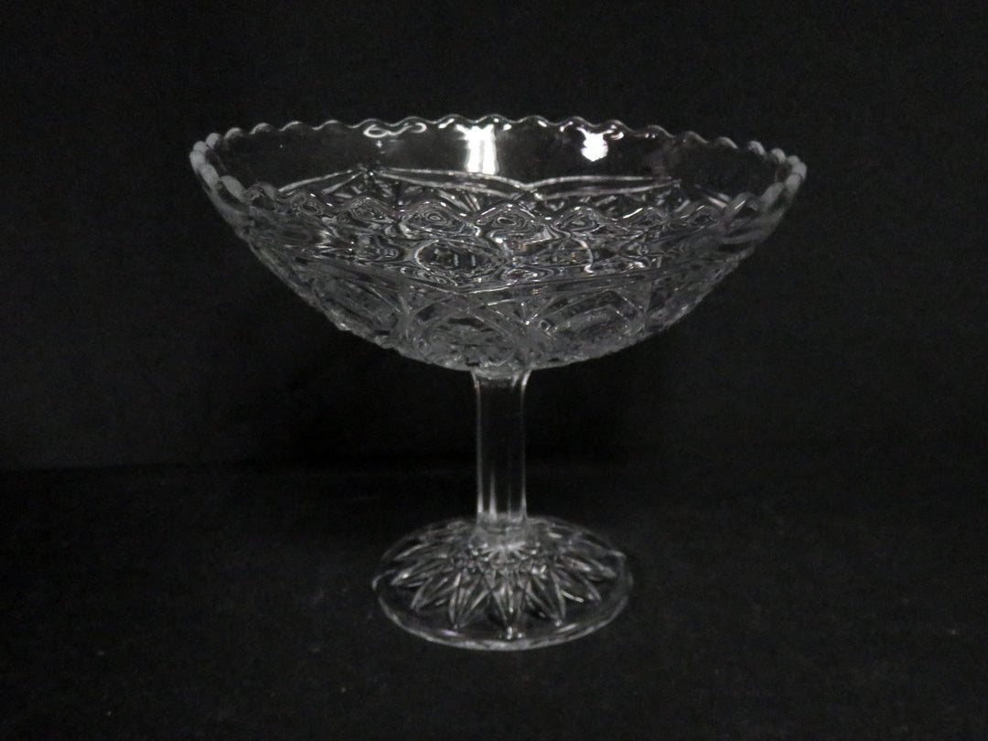 Pressed Glass Compote