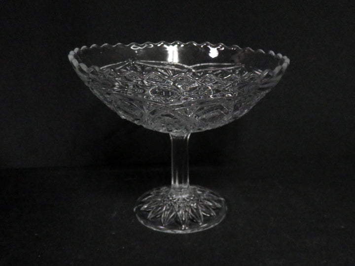 Pressed Glass Compote