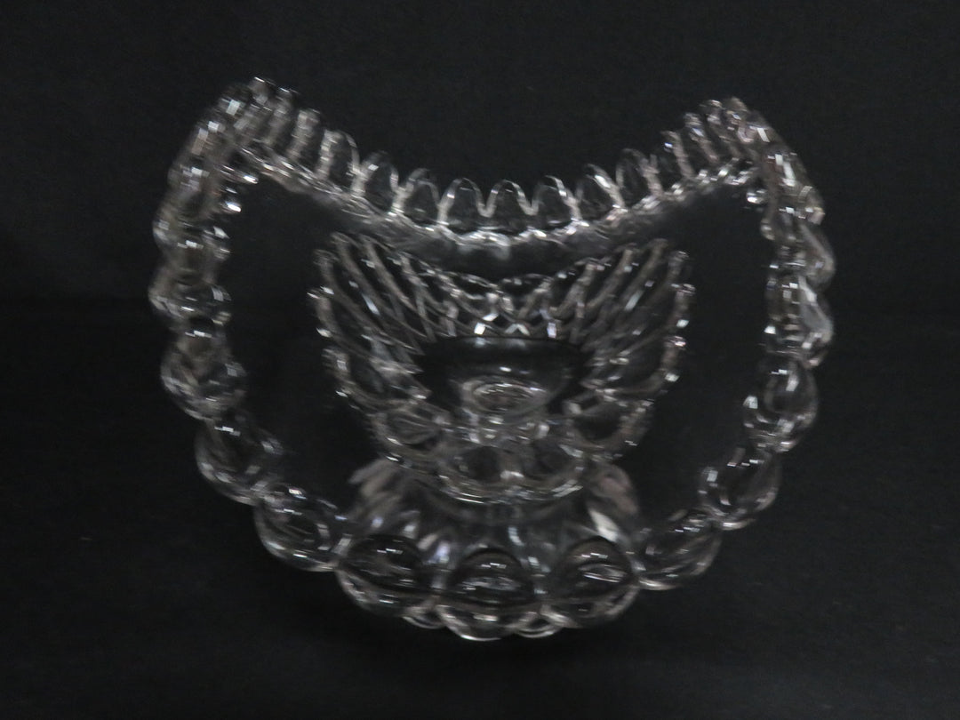 Vintage Pressed Glass Banana Boat