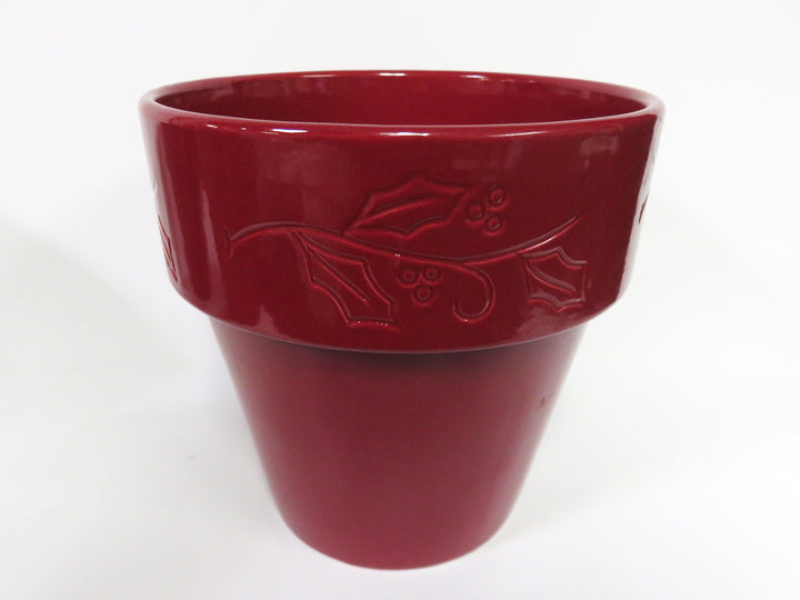 Trio of Red Planters