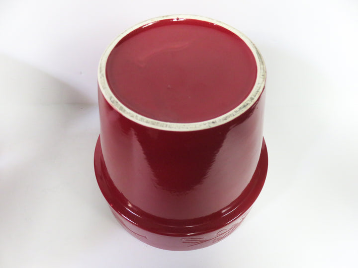 Trio of Red Planters