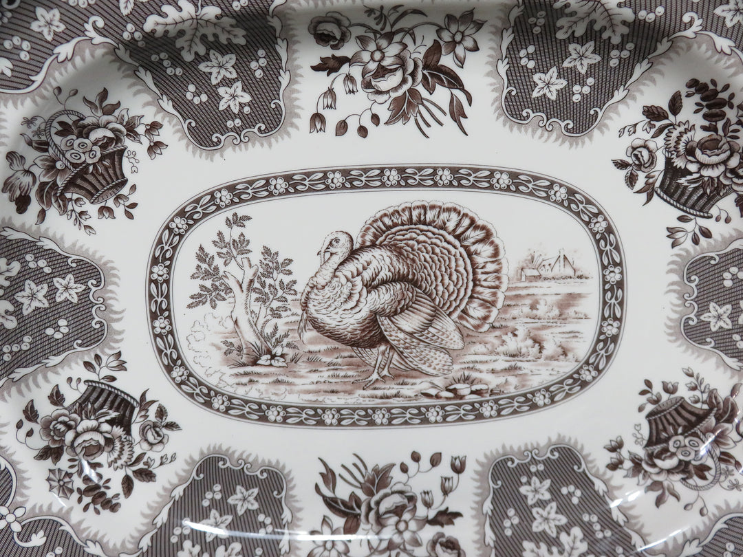 Spode Platter and Gravy Boat