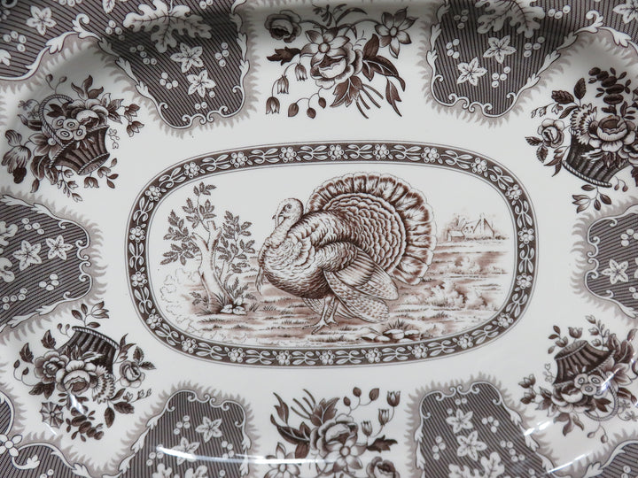 Spode Platter and Gravy Boat