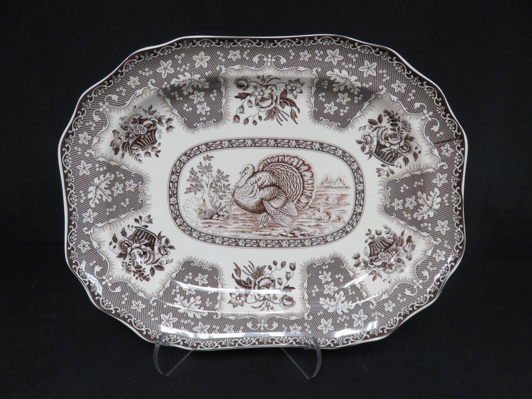 Spode Platter and Gravy Boat