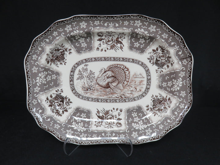 Spode Platter and Gravy Boat