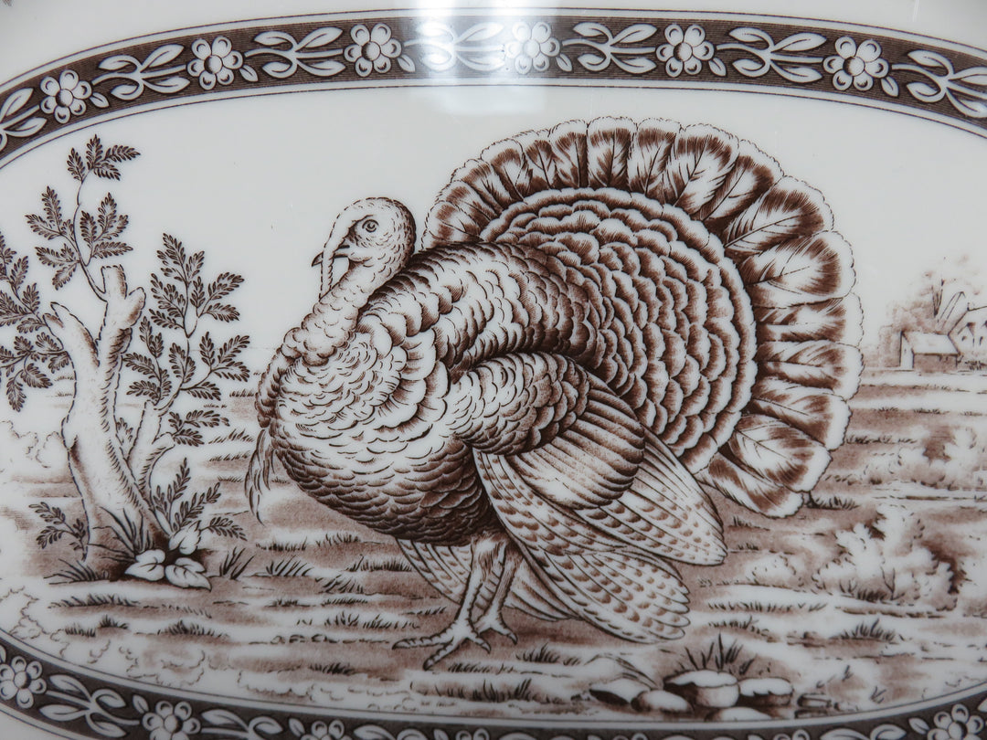 Spode Platter and Gravy Boat