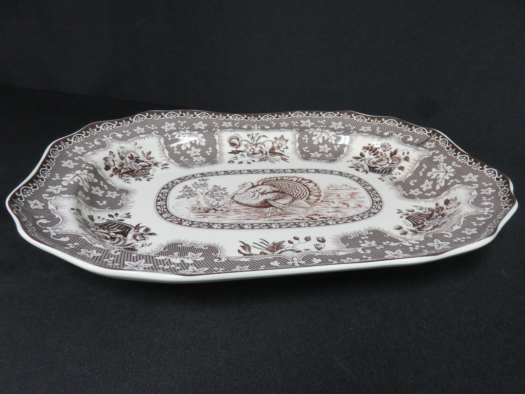 Spode Platter and Gravy Boat