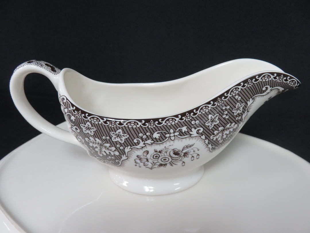Spode Platter and Gravy Boat