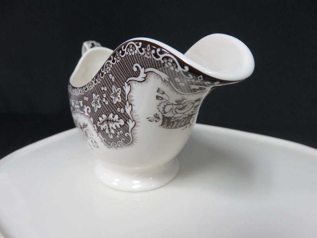 Spode Platter and Gravy Boat