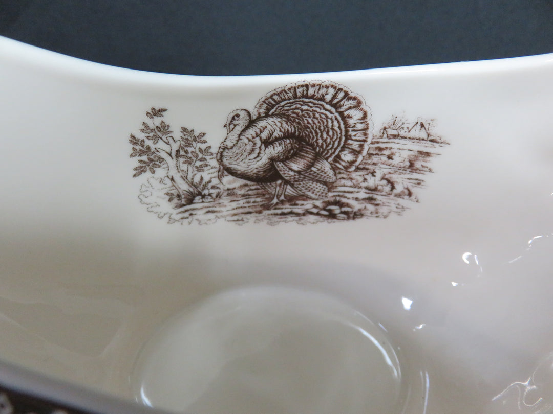 Spode Platter and Gravy Boat
