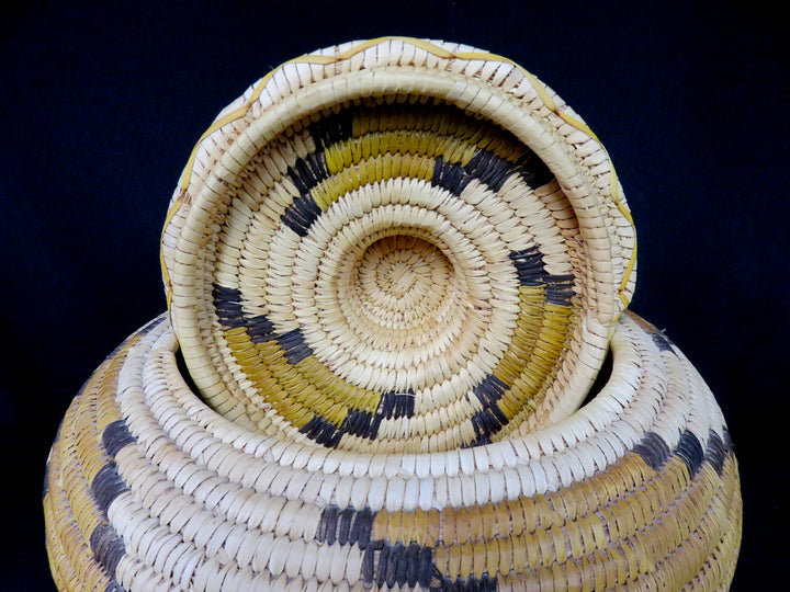 Native American Coiled Basket