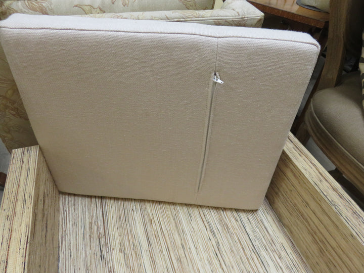H-Shaped Raffia Bench