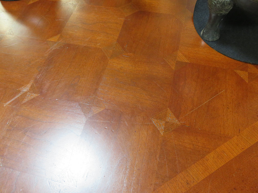 Dark Wood Inlaid Coffee Table