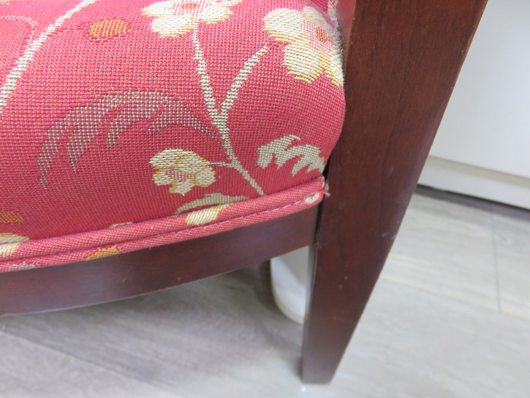 Red & Yellow Floral Arm Chair
