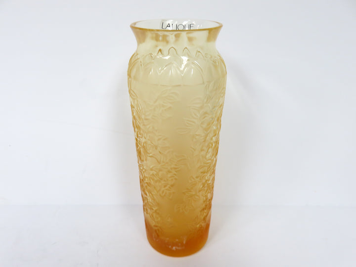 Llalique Bougainvillea Amber Vase